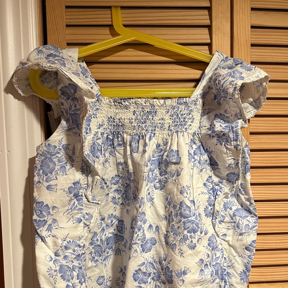 Polo Ralph Lauren Blue Floral Top
